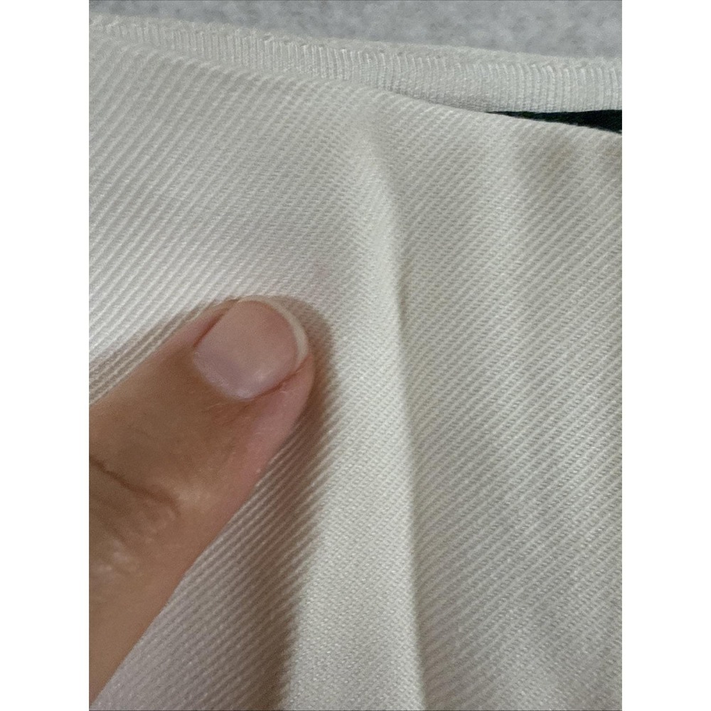 Vtg Lauren Ralph Lauren 100% Silk Wide Leg Pants Ivory Sz 12 Career Office New - Picture 14 of 15